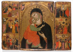 Triptych of the Virgin and Child with Scenes from the Life of Christ, 1310/30. Creator: Unknown.