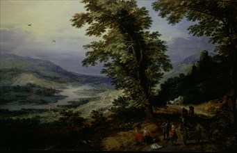 Mountain Road with Travelers, c. 1610/25. Creator: Joos de Momper, the younger.