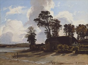 The Estuary Farm, 1830/35. Creator: Jules Dupré.