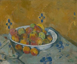 The Plate of Apples, c. 1877. Creator: Paul Cezanne.
