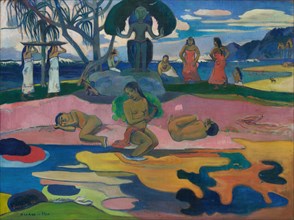 Mahana no atua (Day of the God), 1894. Creator: Paul Gauguin.