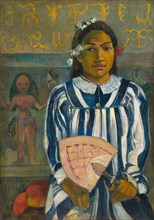 Merahi metua no Tehamana (Tehamana Has Many Parents or The Ancestors of Tehamana), 1893. Creator: Paul Gauguin.