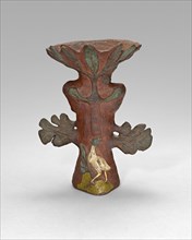 Vase in the Form of a Tropical Plant with Bird and Deity, 1887/88. Creator: Paul Gauguin.