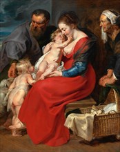 The Holy Family with Saints Elizabeth and John the Baptist, c. 1615. Creator: Peter Paul Rubens.