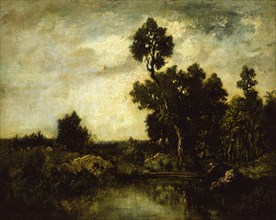 Landscape, c. 1850. Creator: Theodore Rousseau.