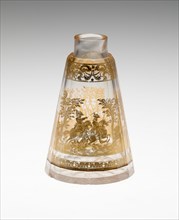 Flask, Bohemia, c. 1730. Creator: Bohemia Glass.