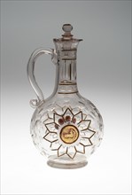 Bottle, Bohemia, c. 1730. Creator: Bohemia Glass.