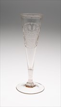 Champagne Glass, Bohemia, c. 1800. Creator: Bohemia Glass.