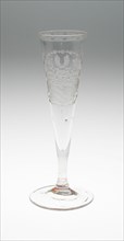 Champagne Glass, Bohemia, c. 1800. Creator: Bohemia Glass.