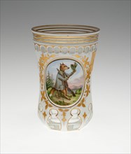 Beaker, Bohemia, c. 1850. Creator: Bohemia Glass.