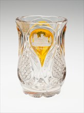 Beaker, Bohemia, c. 1840/50. Creator: Bohemia Glass.