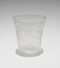 Beaker, Bohemia, Early 18th century. Creator: Bohemia Glass.