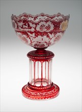 Centerpiece, Bohemia, c. 1840/50. Creator: Bohemia Glass.