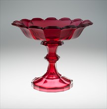 Compote, Bohemia, c. 1850. Creator: Bohemia Glass.