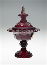 Compote, , c. 1850/70. Creator: Bohemia Glass.