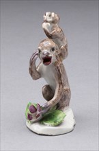Two Monkeys, Bow, c. 1755. Creator: Bow Porcelain Factory.