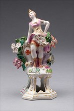 Figure of Europe, Bow, c. 1766. Creator: Bow Porcelain Factory.