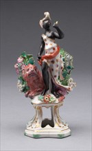 Figure of Africa, Bow, c. 1766. Creator: Bow Porcelain Factory.