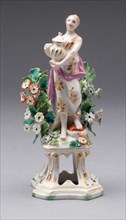 Figure of Asia, Bow, c. 1766. Creator: Bow Porcelain Factory.