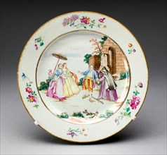 Plate, Jingdezhen, c. 1750. Creator: Jingdezhen Porcelain.