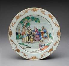 Soup Plate, Jingdezhen, c. 1750. Creator: Jingdezhen Porcelain.