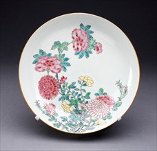 Dish, China, c. 1725, Qing Dynasty (1644-1911), Yongzhen period (1723-1735). Creator: Unknown.