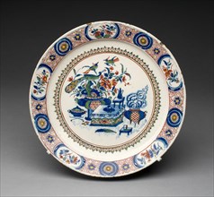 Plate, Delft, c. 1720. Creator: Delftware.
