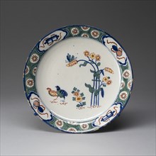 Plate, Delft, c. 1750. Creator: Delftware.