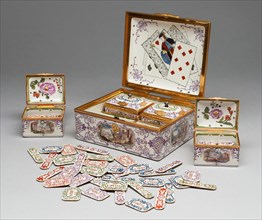 Gaming Set, Vienna, c. 1735. Creator: Du Paquier Porcelain Manufactory.