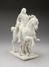Equestrian Figure, Vienna, c. 1735/40. Creator: Du Paquier Porcelain Manufactory.