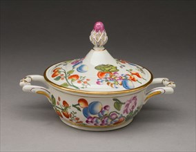Covered Bowl, Vienna, c. 1735. Creator: Du Paquier Porcelain Manufactory.