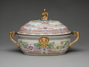 Oval Tureen, Vienna, 1730/35. Creator: Du Paquier Porcelain Manufactory.