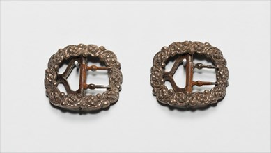 Pair of Buckles, England, Late 18th century. Creator: Unknown.