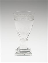 Dwarf Ale Glass, England, 1750/1850. Creator: Unknown.
