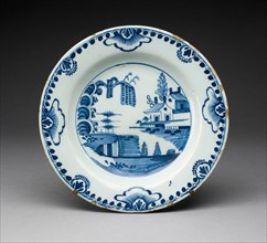 Plate, Lambeth, c. 1750. Creator: Unknown.