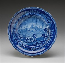 Plate, Staffordshire, Mid 19th century. Creator: Staffordshire Potteries.