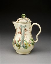 Covered Milk Jug, Staffordshire, 1760/69. Creator: Staffordshire Potteries.