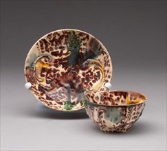 Cup and Saucer, Staffordshire, 1760/70. Creator: Staffordshire Potteries.