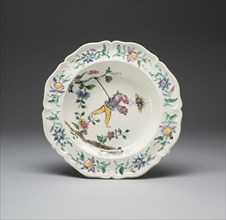 Soup Plate, Staffordshire, c. 1760. Creator: Staffordshire Potteries.