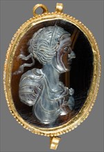 Pendant with an Intaglio of the Head of a Woman, Europe, 16th century. Creator: Unknown.