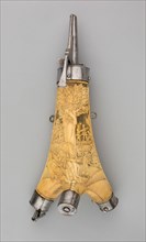 Powder Flask Carved with the Parable of the Good Samaritan, Southern Germany, 1570/1600. Creator: Unknown.