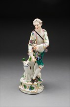 Figure of a Man and Dog, Germany, Late 18th century. Creator: Unknown.
