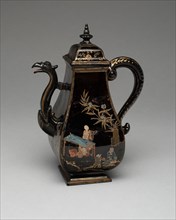 Coffeepot, Meissen, c. 1715. Creator: Meissen Porcelain.