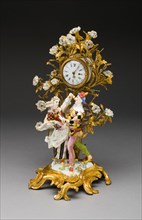 Harlequin Family Clock, Meissen, c. 1740. Creator: Meissen Porcelain.