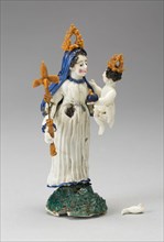 Madonna and Child, France, Early 18th century. Creator: Verres de Nevers.
