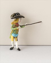 Hunter with Gun, France, 18th century. Creator: Verres de Nevers.