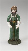Man in Green Robe, France, 18th century. Creator: Verres de Nevers.
