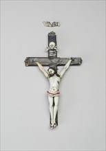 Crucifix, France, 18th century. Creator: Verres de Nevers.