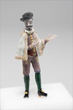 Actor with Moustache, France, Late 17th to early 18th century. Creator: Verres de Nevers.