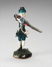 Soldier with a Gun, France, 18th century. Creator: Verres de Nevers.